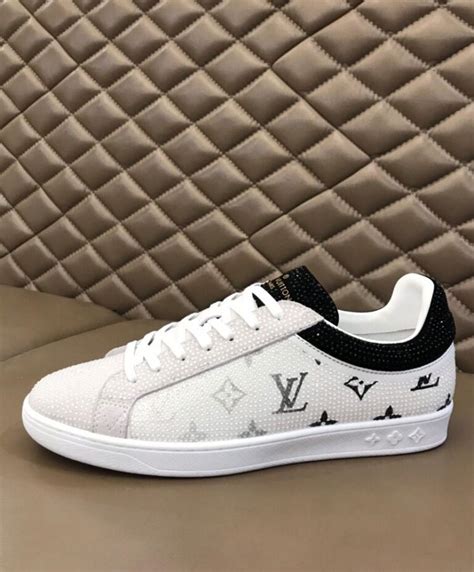 louis vuitton mens white sneakers|cheap Louis Vuitton men sneakers.